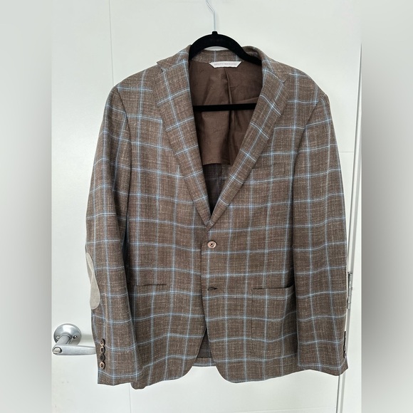 Samuelsohn Other - Loro Piana Fabric | Harry Rosen Samuelsohn Silk Plaid Blazer 40R